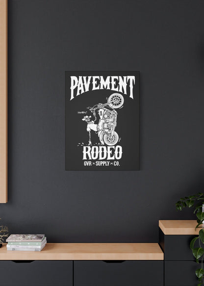 Pavement Rodeo B/W Canvas